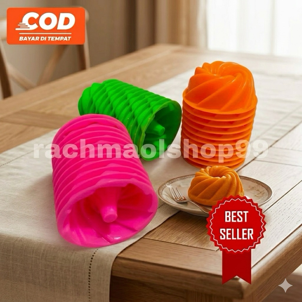 CETAKAN AGAR PUDING JELLY COKLAT AGER TWISTER PLASTIK MINI CUP 12 PCS MURAH KUE TALAM PUTU AYU