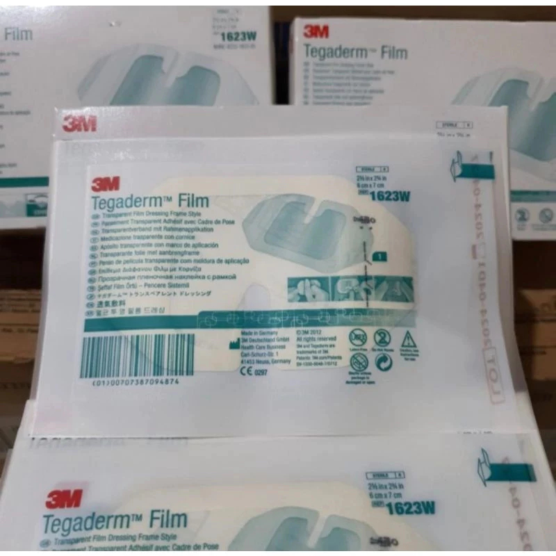 Tegaderm 1623W Film 6x7 cm - Plester Transparan Anti Air Infus & Luka Operasi - Waterproof Wound Dre