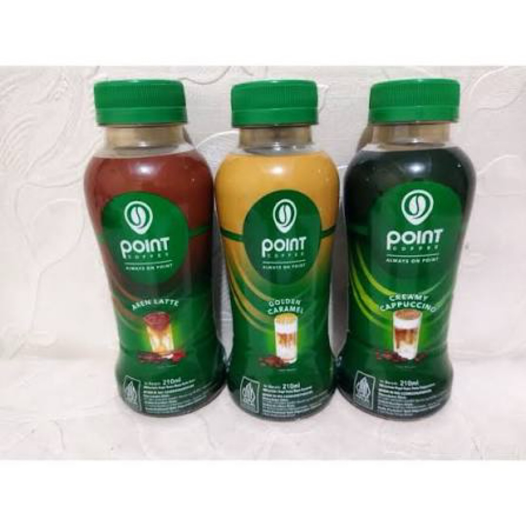Point Coffee Drink Aren Latte / Cappuccino / Golden Caramel Botol 210ml