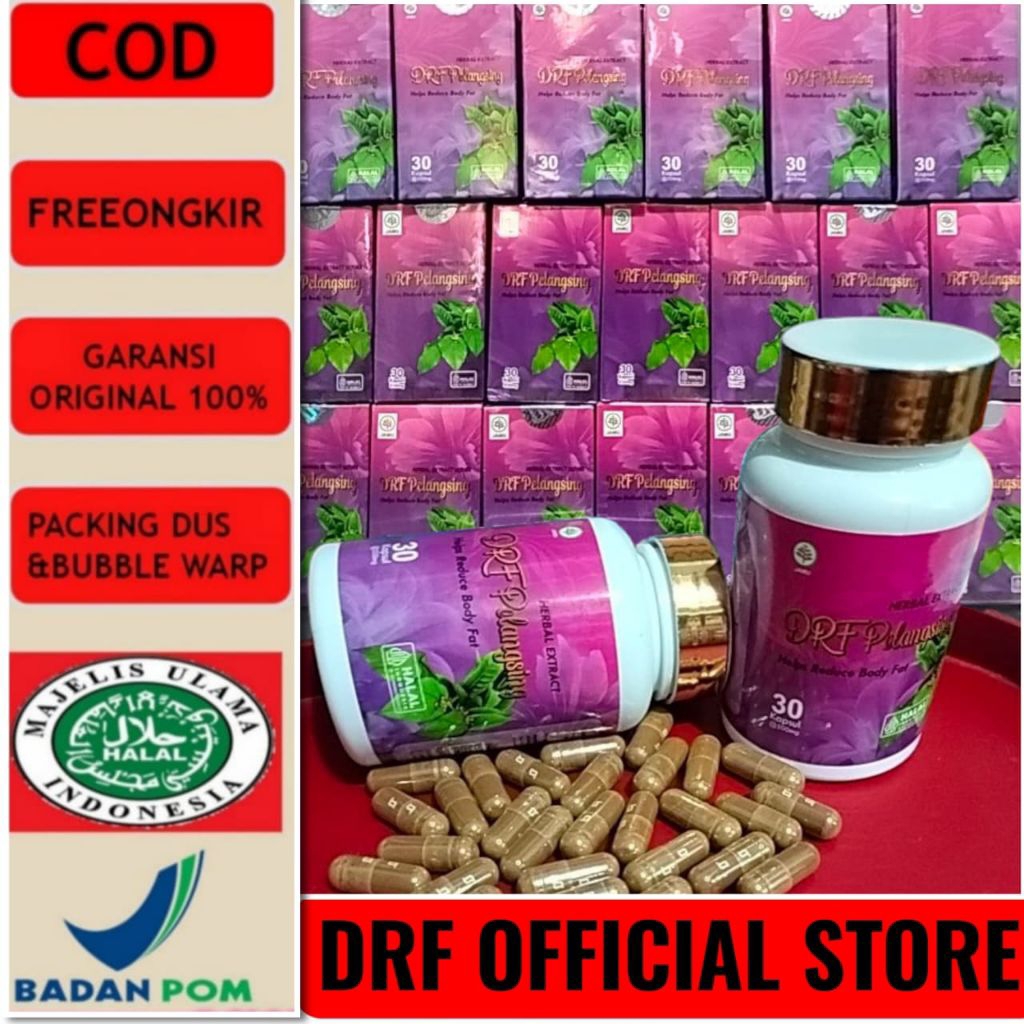 DRF Herbal pelangsing BPOM  khusus perut buncit