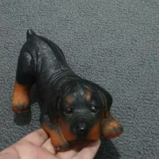Pajangan patung anjing lucu