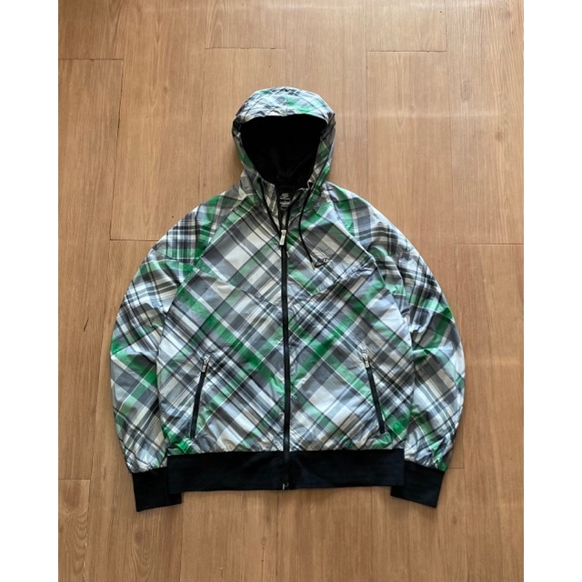 VINTAGE NIIKE TARTAN SPORTSWEAR WINDBREAKER JACKET