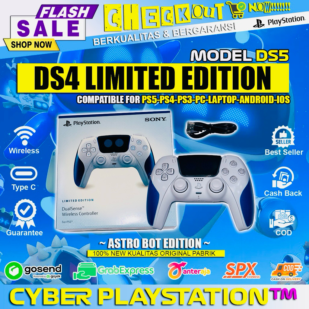 JOYSTICK STICK STIK PS4 MODEL PS5 ASTRO BOT LIMITED EDITION | Ds4 OP WIRELESS