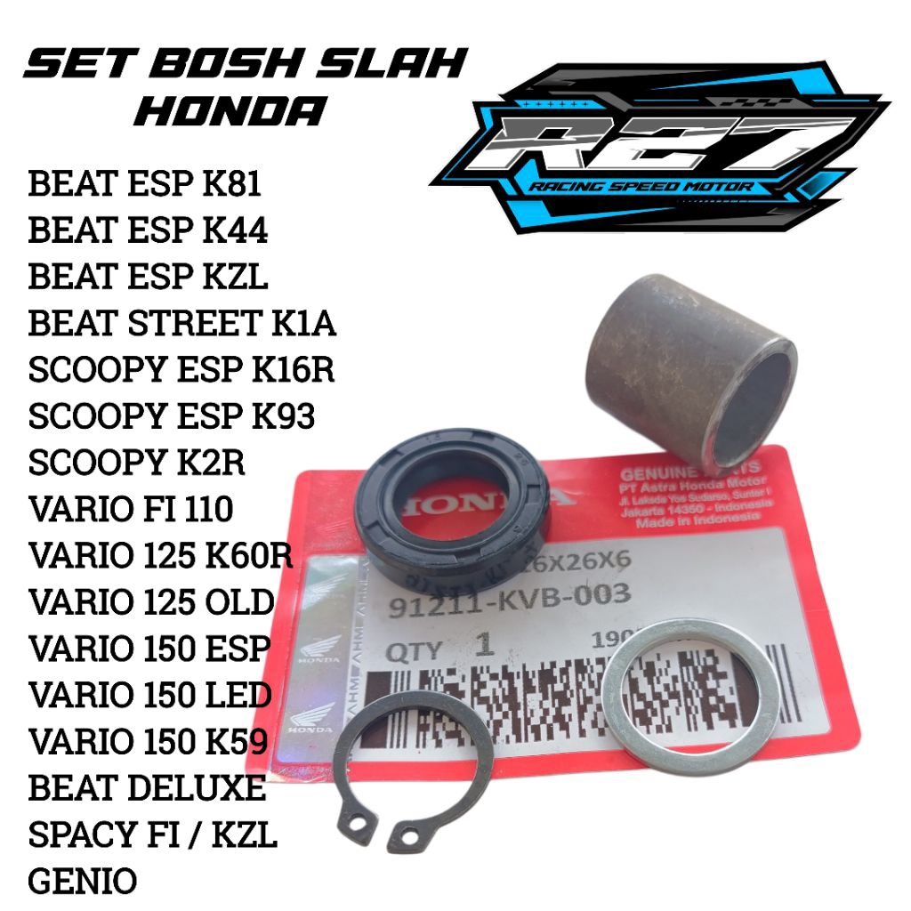 PAKET Bosh Bos As Slah Selah Selahan Engkol Kickstater Honda Beat Beat Fi Beat Street Vario Scoopy G