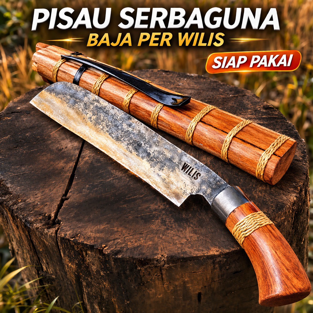 GERAHANG & PISAU BAJA PER WILIS ASLI —TAJAM, KUAT, SIAP PAKAI