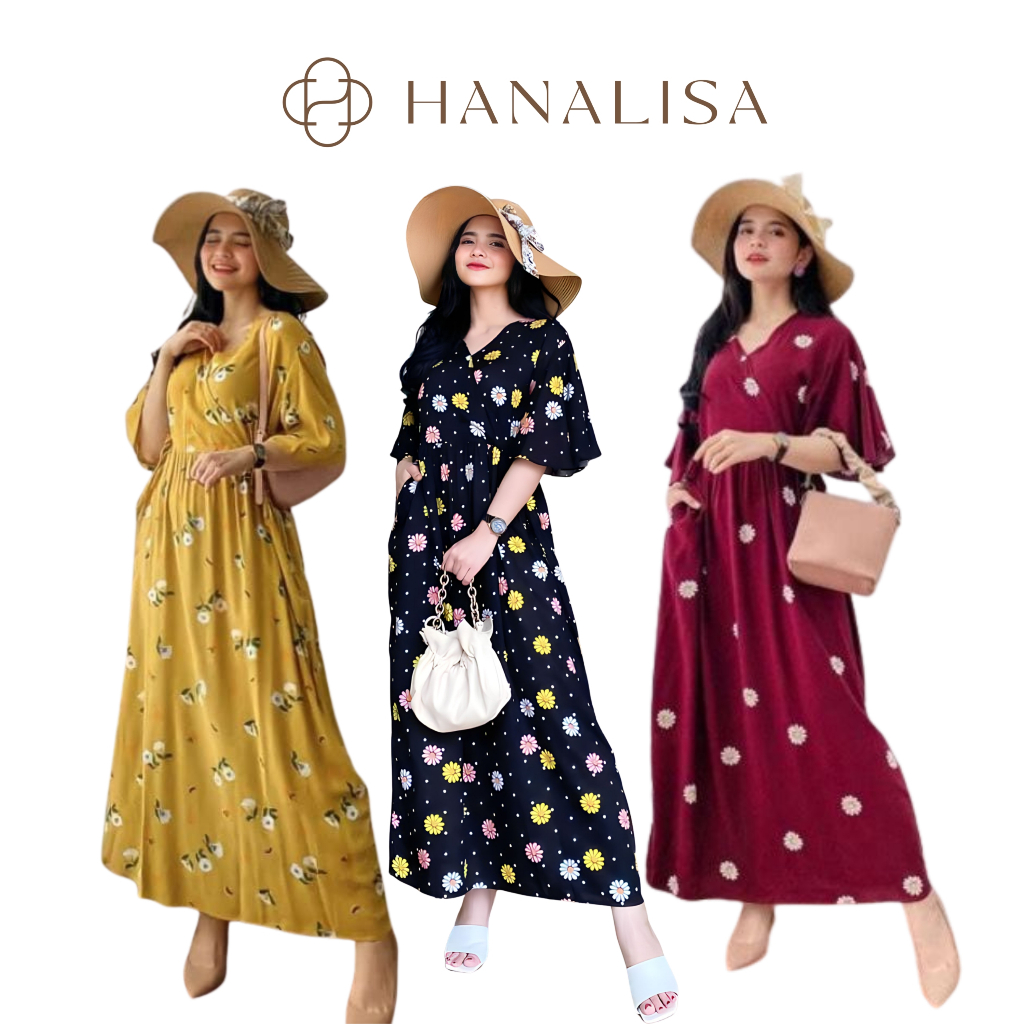 Hanalisa - BAJU DASTER DRESS KIMONO PIYAMA KAREEN SERUT DADA TIDUR REMAJA WANITA TALI SAMPING KANAN 
