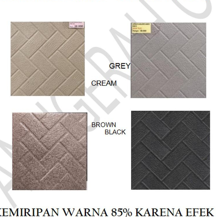 Keramik Lantai 20x20 Asia Tile Galaxy Black | Keramik Lantai Indoor & Outdoor Motif Kotak Zigzag 1 m