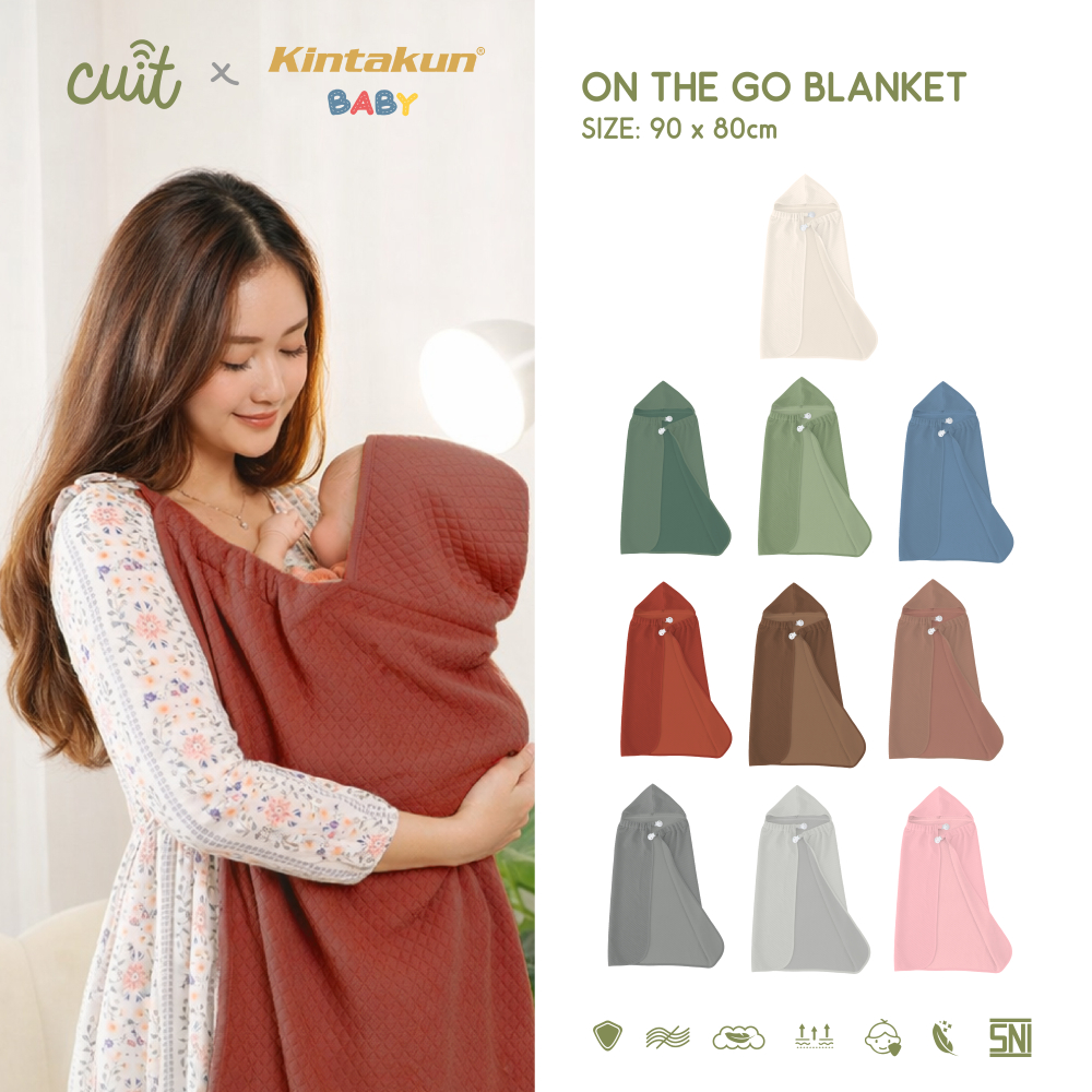 CUIT X KINTAKUN BABY On The Go Blanket Selimut Bayi Multifungsi Lembut 90x80