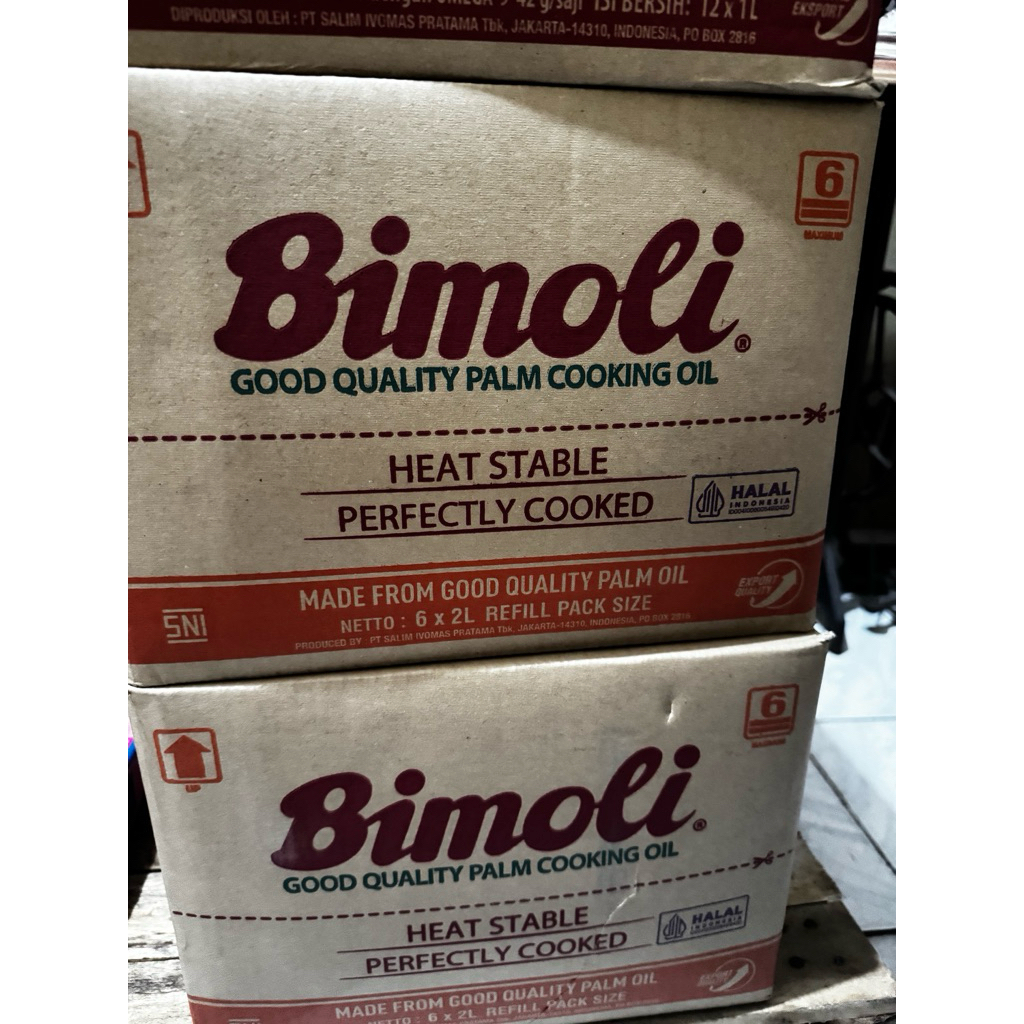 MINYAK GORENG BIMOLI 2 Liter 1 Karton