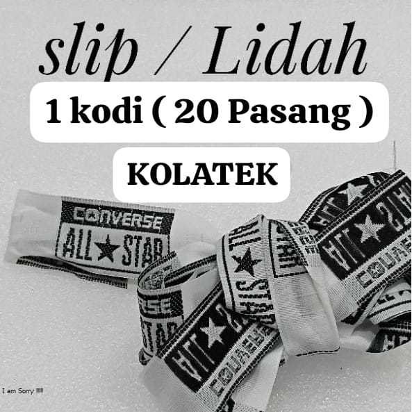 Slip / Lidah / Label Sepatu 1 Kodi ( 20 pasang )