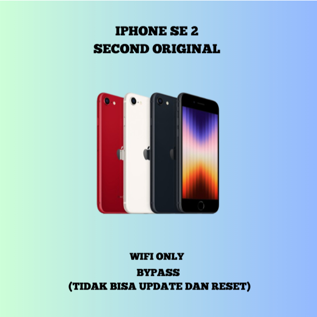 [Ready Stock] iPhone SE 2 WIFI ONLY Game/Live/Buat Ngonten 64GB/128GB Bekas Second Original Mulus Fu