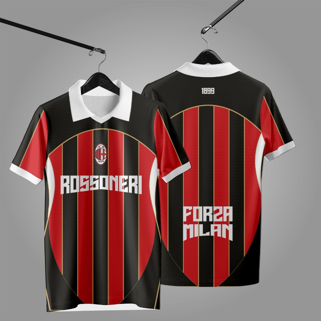 ￼JERSEY FANTASY AC MILAN RETRO BERKUALITAS