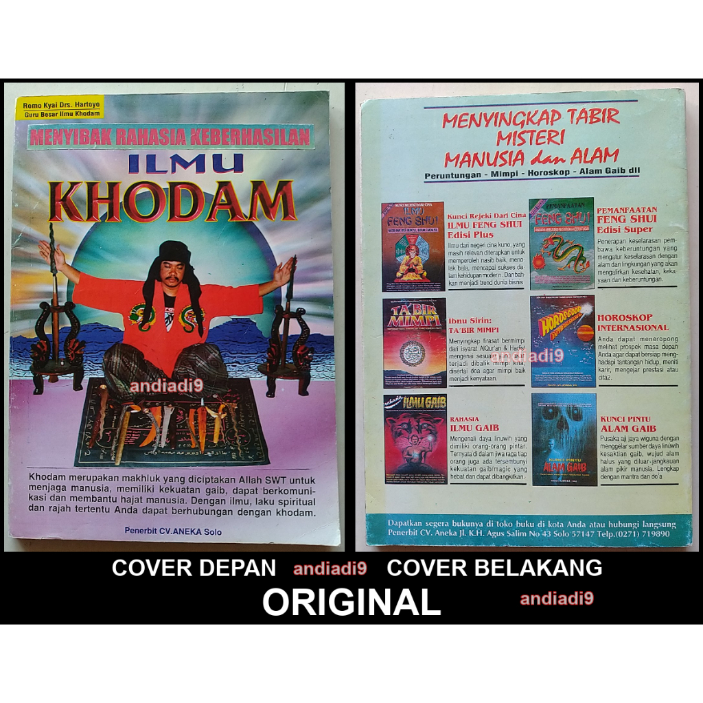 BUKU RAHASIA ILMU KHODAM ROMO KYAI Drs. HARTOYO 2003 HLMN AWAL GAMBAR TIDAK ADA ORIGINAL ASLI