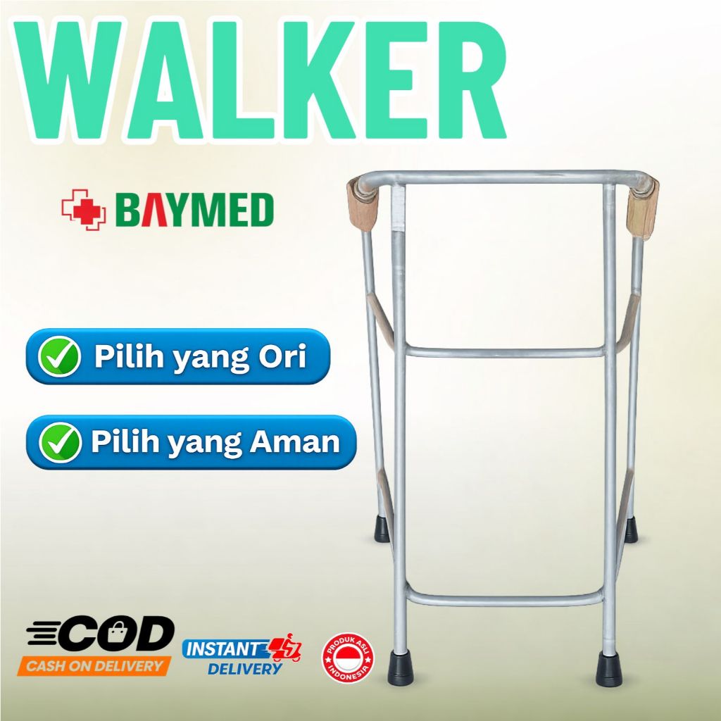 BAYMED - Walker Alat Bantu Jalan lansia dewasa / Tongkat Bantu Jalan