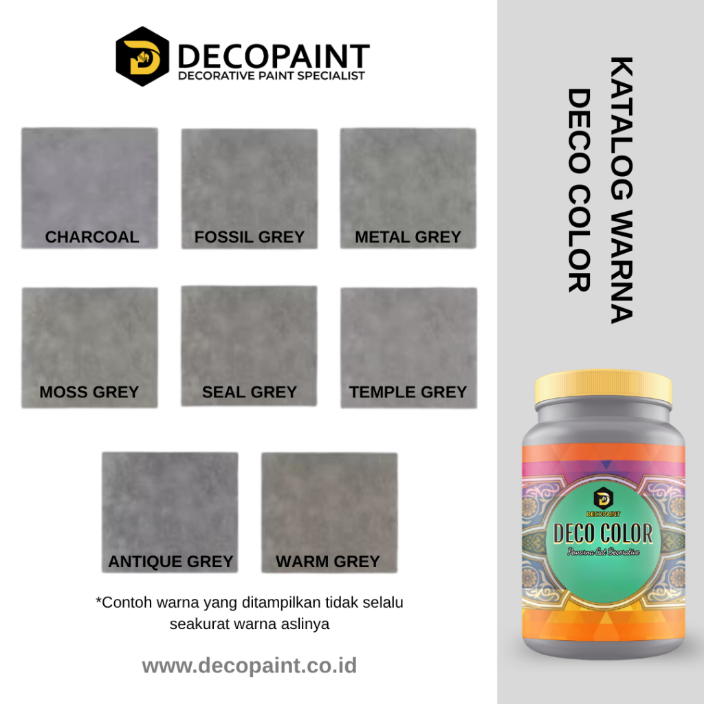 Deco Color - Pewarna Cat Dekoratif Motif Semen Ekspos