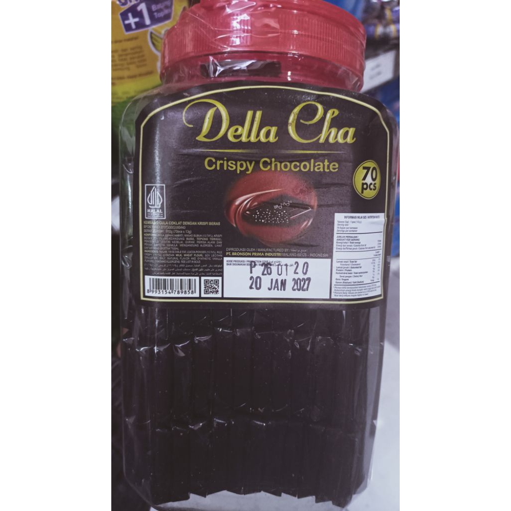 Della cha coklat bar isi 70