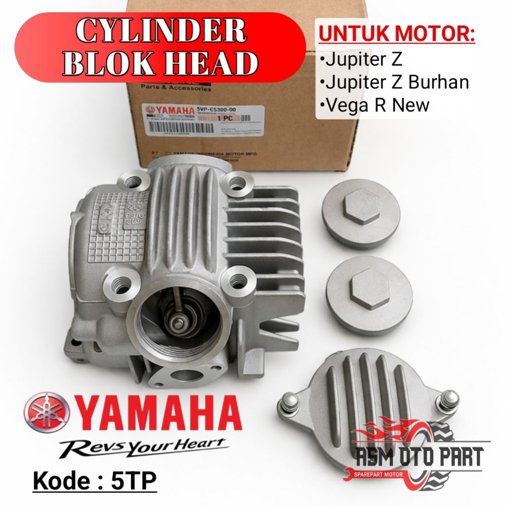 Cylinder Blok Head 5TP Jupiter z Jupiter z burhan Vega r new - YAMAHA