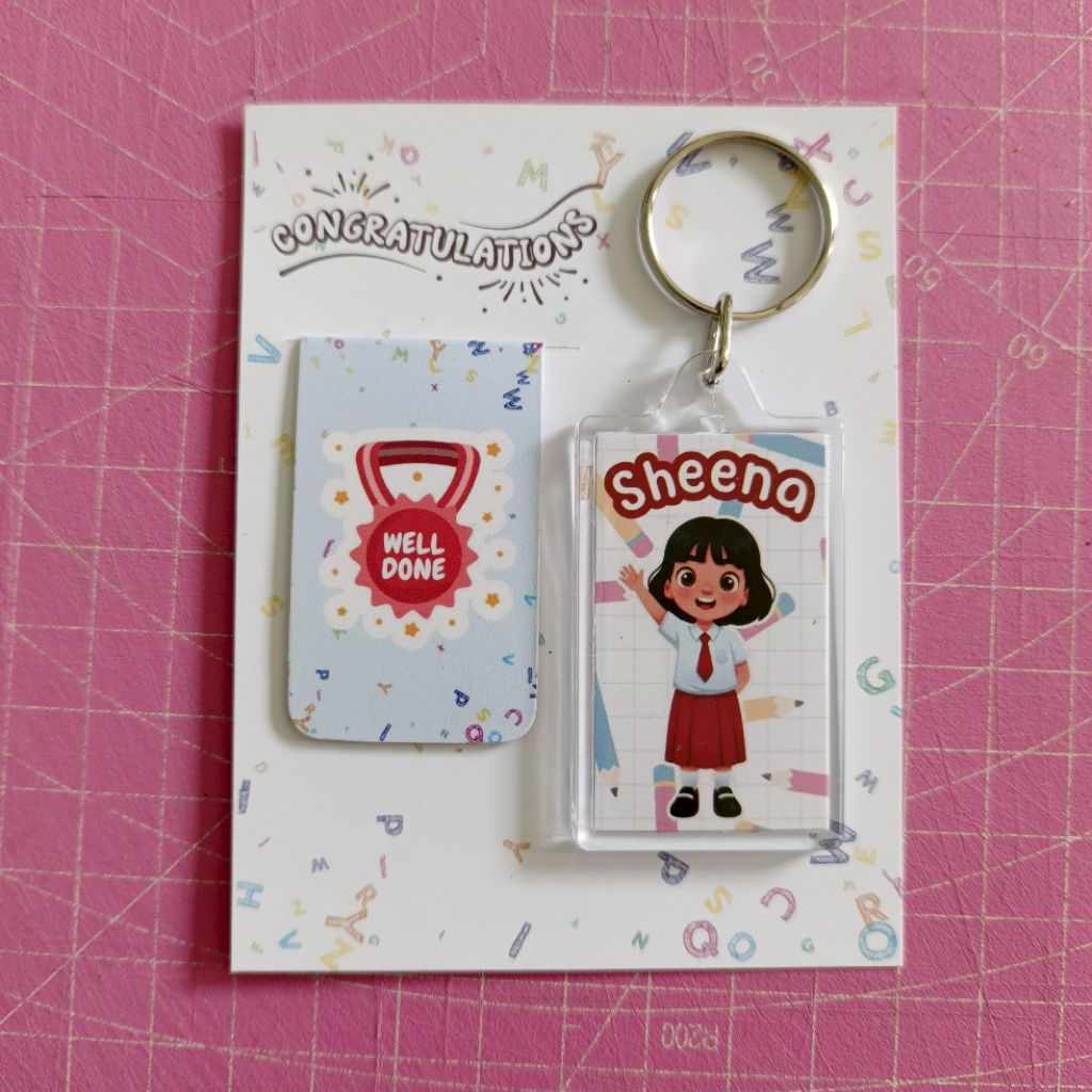 Gift Set Reward Siswa Kelulusan / Kenaikan Kelas / Akhir Semester Isi Magnetic Bookmark (pembatas bu
