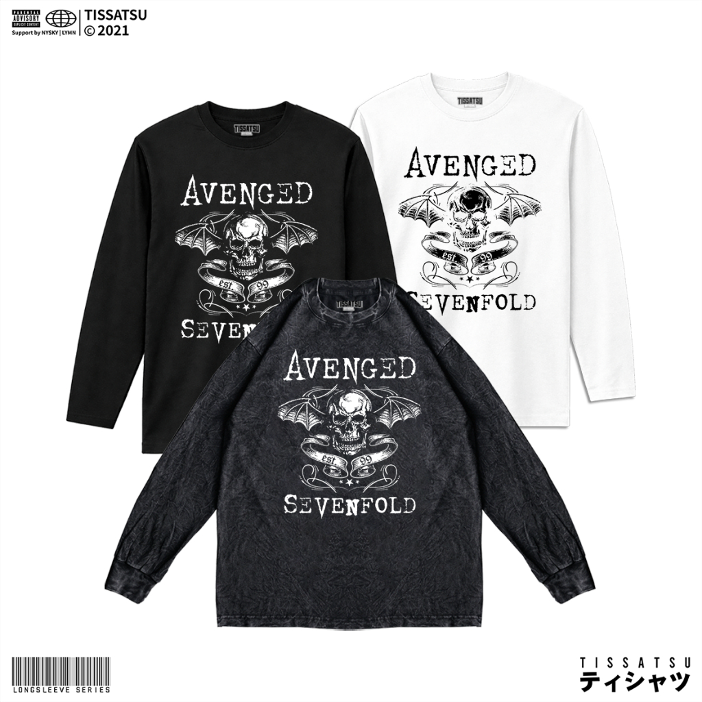 TISSATSU Longsleeve AVENGED SEVENFOLD Oversize / Baju Lengan Panjang AVS-8