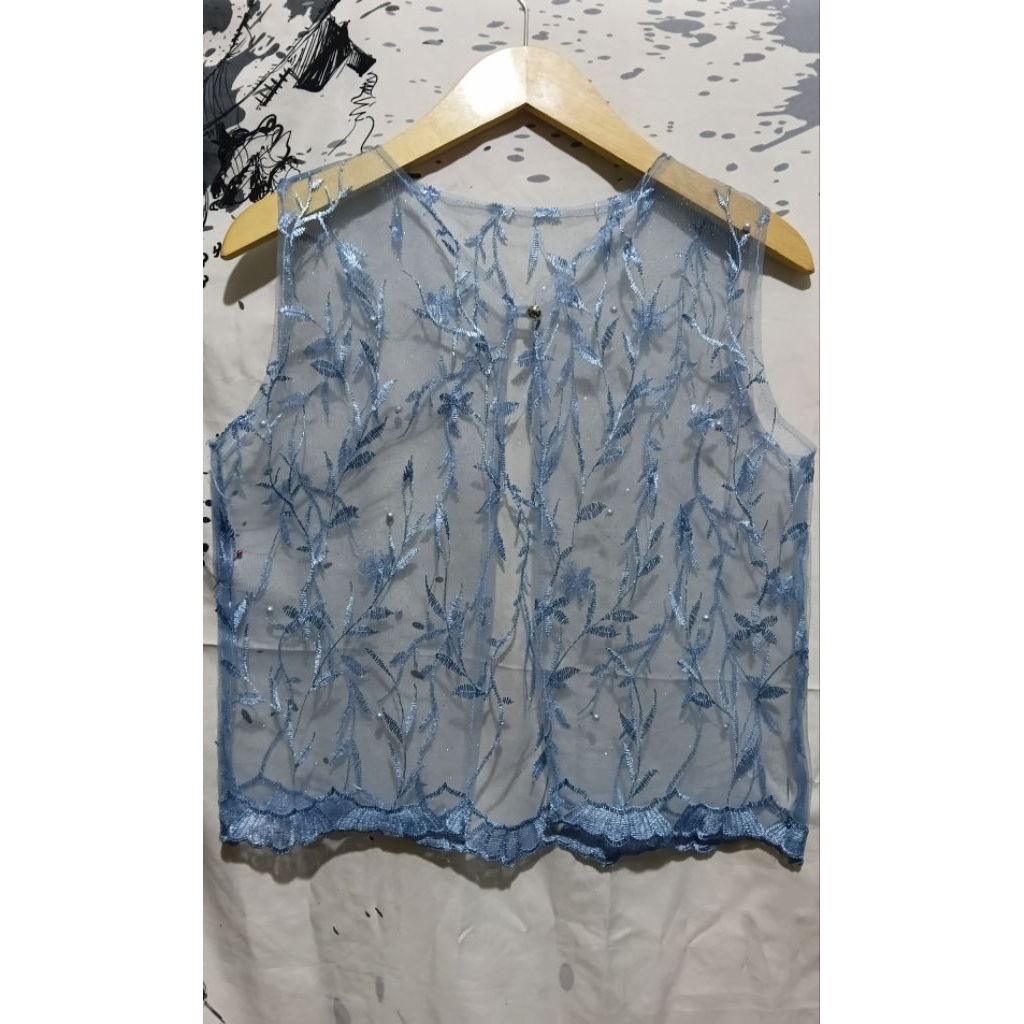 Vest brukat wanita/Ld 90/panjang 50/Rompi Brukat wanita dewasa/Rompi cantik/baju lebaran