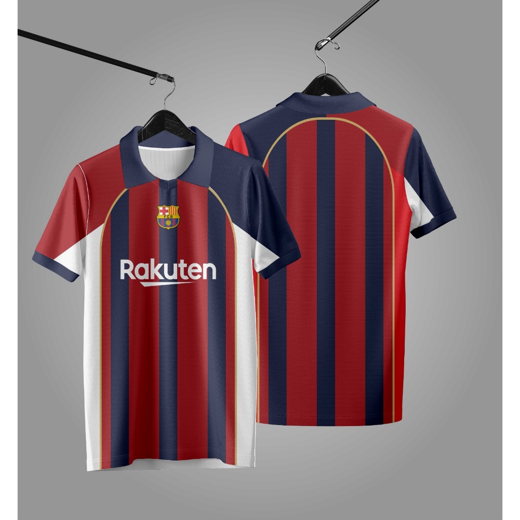 JERSEY FANTASY BARCELONA FC RETRO BERKUALITAS