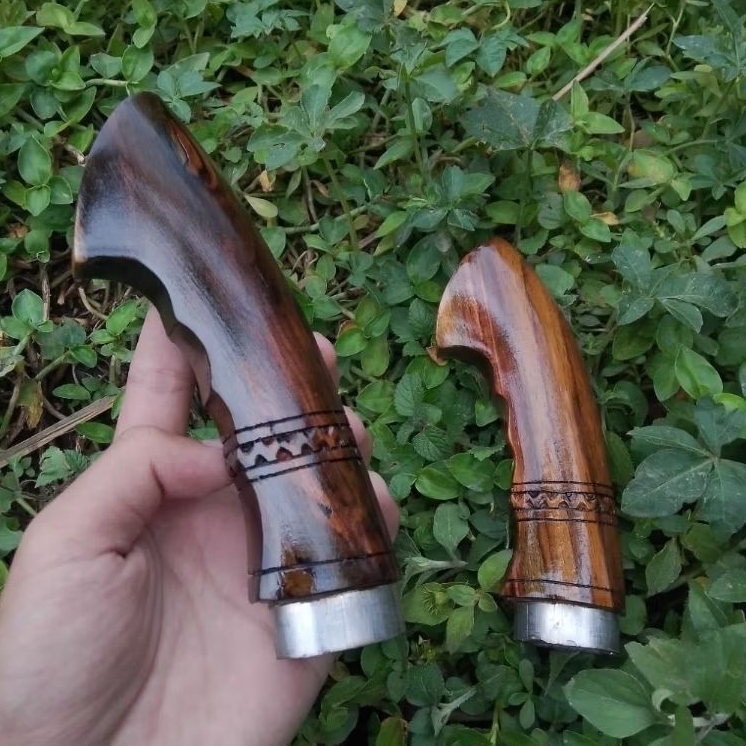 Gagang pisau golok Kayu  sonokeling 5 Jari
