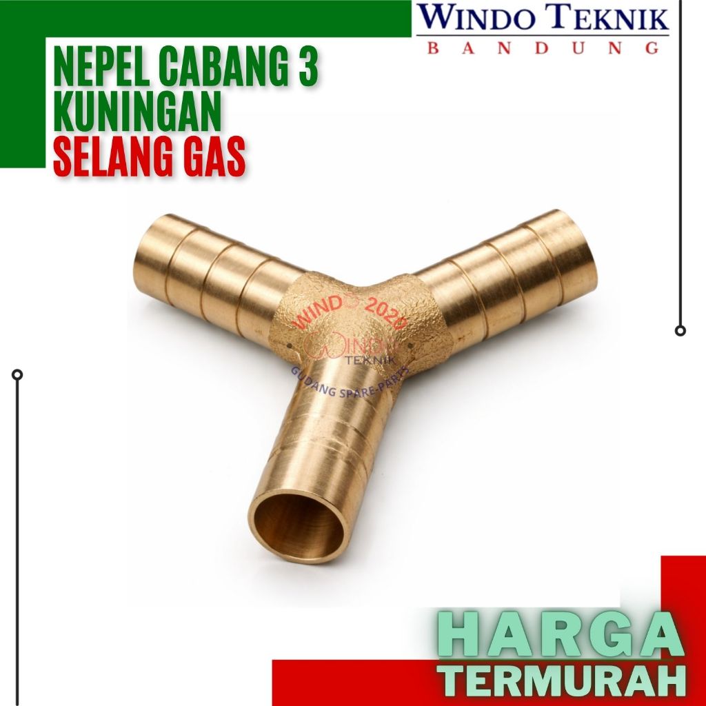 NEPEL CABANG 3  KUNINGAN SELANG GAS SAMBUNGAN KUNINGAN GAS CABANG 3  NEPEL CABANG 3 KOMPOR GAS