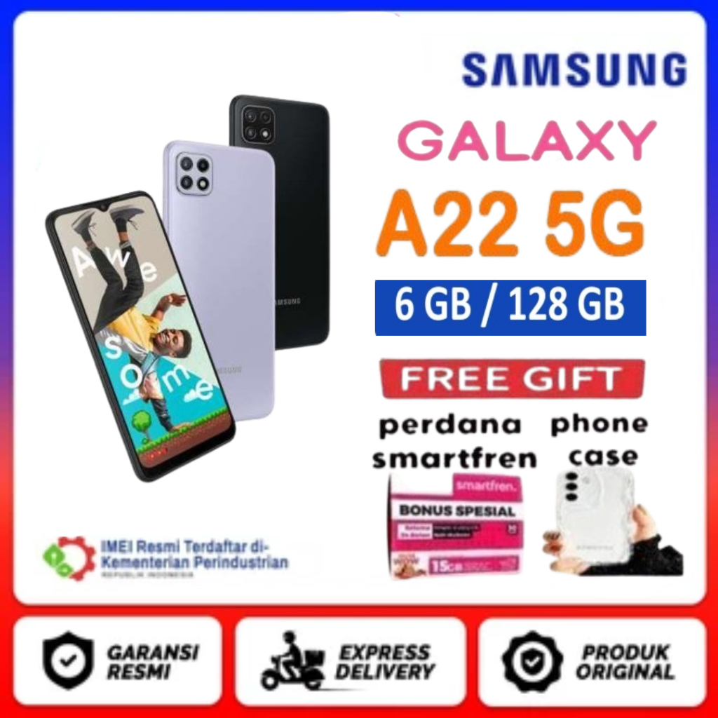 Samsung Galaxy A22 5G 6GB/128GB // Samsung Galaxy A22 4G 6GB/128GB - Free Bonus