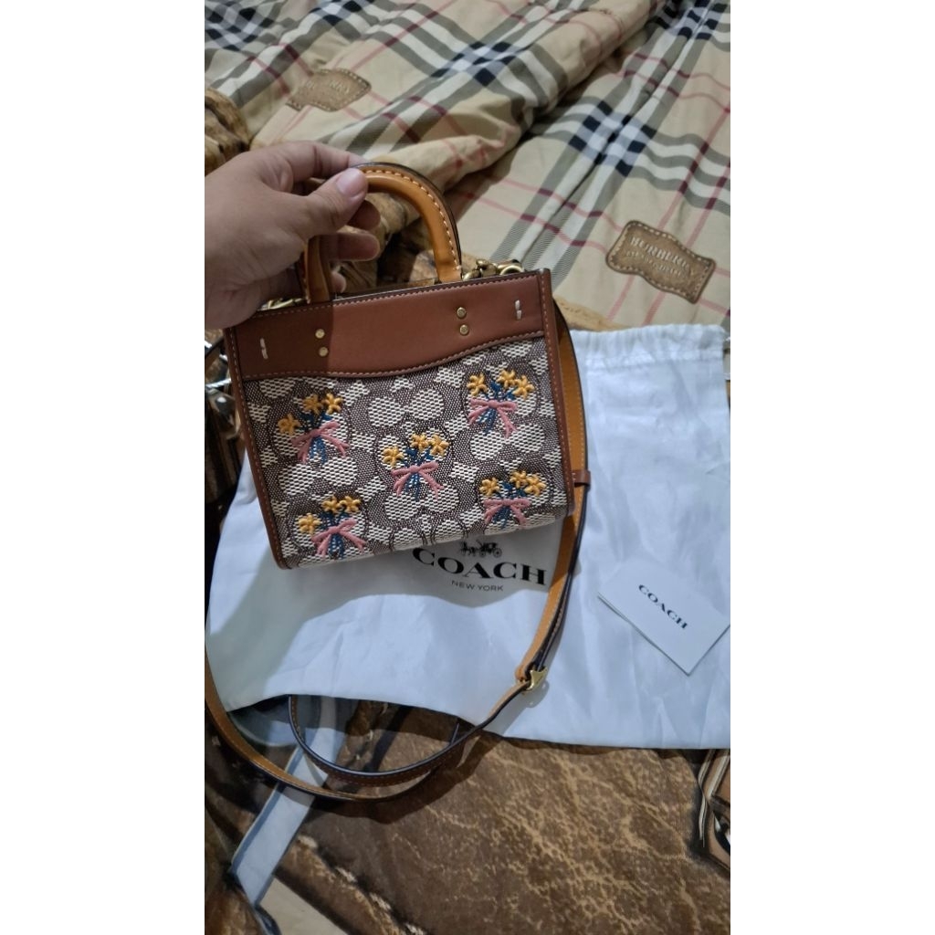 Coach Rogue 17 Butik Authen Second Preloved Jacquarde Bouquet