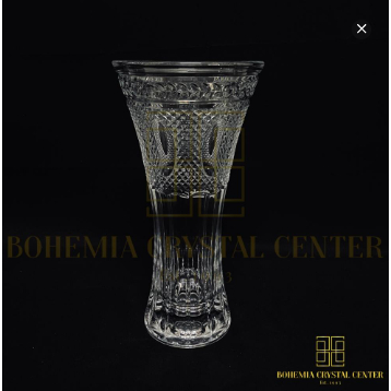 Bohemia Crystal - Decorative Kristal Vase with Intricate Patterns