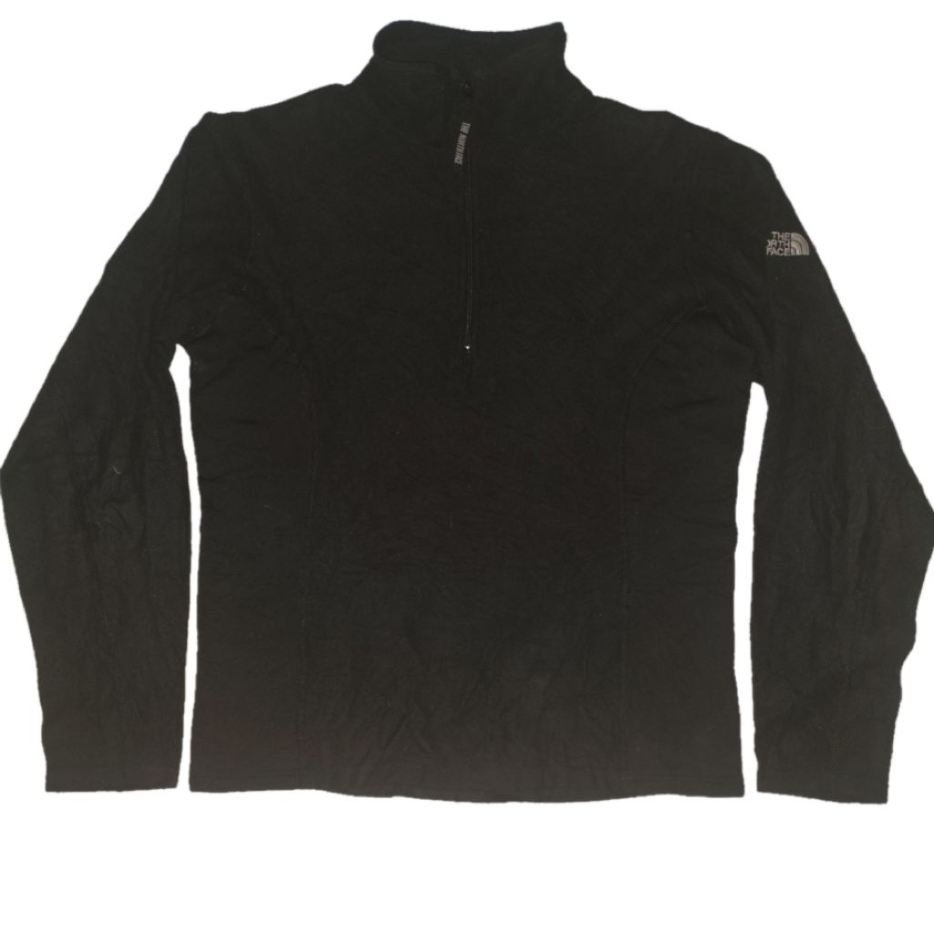 tnf women halfzip polartec baselayer black M