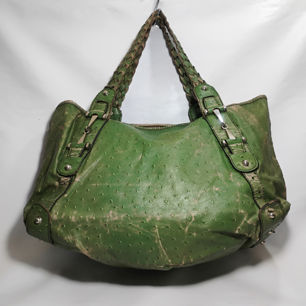 [PRELOVED] Tas kulit kulas Wanita Shoulder Bag Tas Bahu warna Hijau