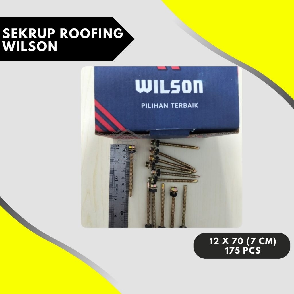 Sekrup Roofing 12 x 70 / Sekrup Roofing 7cm / Baut Roofing 7cm / Skrup Roofing 7cm / Sekrup atap baj