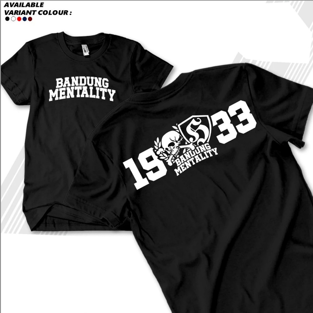 Kaos Distro Football Pria Bandung Mentality Casual Premium Combed 30sn kaos Bandung mentality