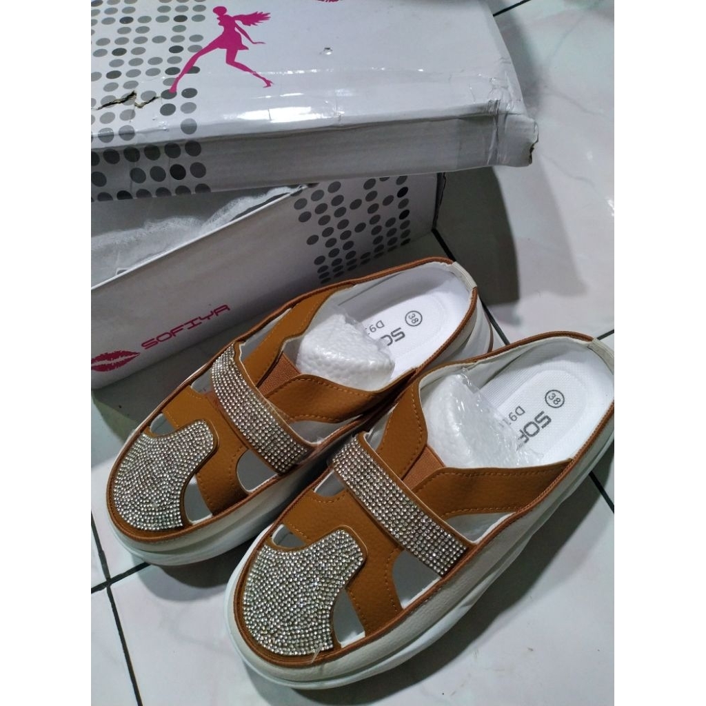 sandal  sepatu wedges ORIGINAL Sofia Baru