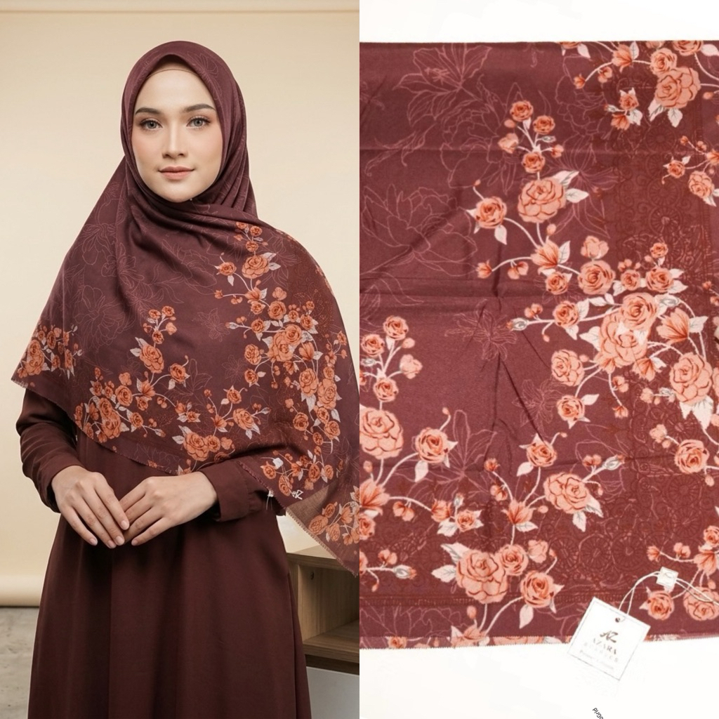HIJAB MOTIF VOAL PREMIUM // SEGIEMPAT HIJAB TERBARU // HIJAB BERBAHAN VOAL