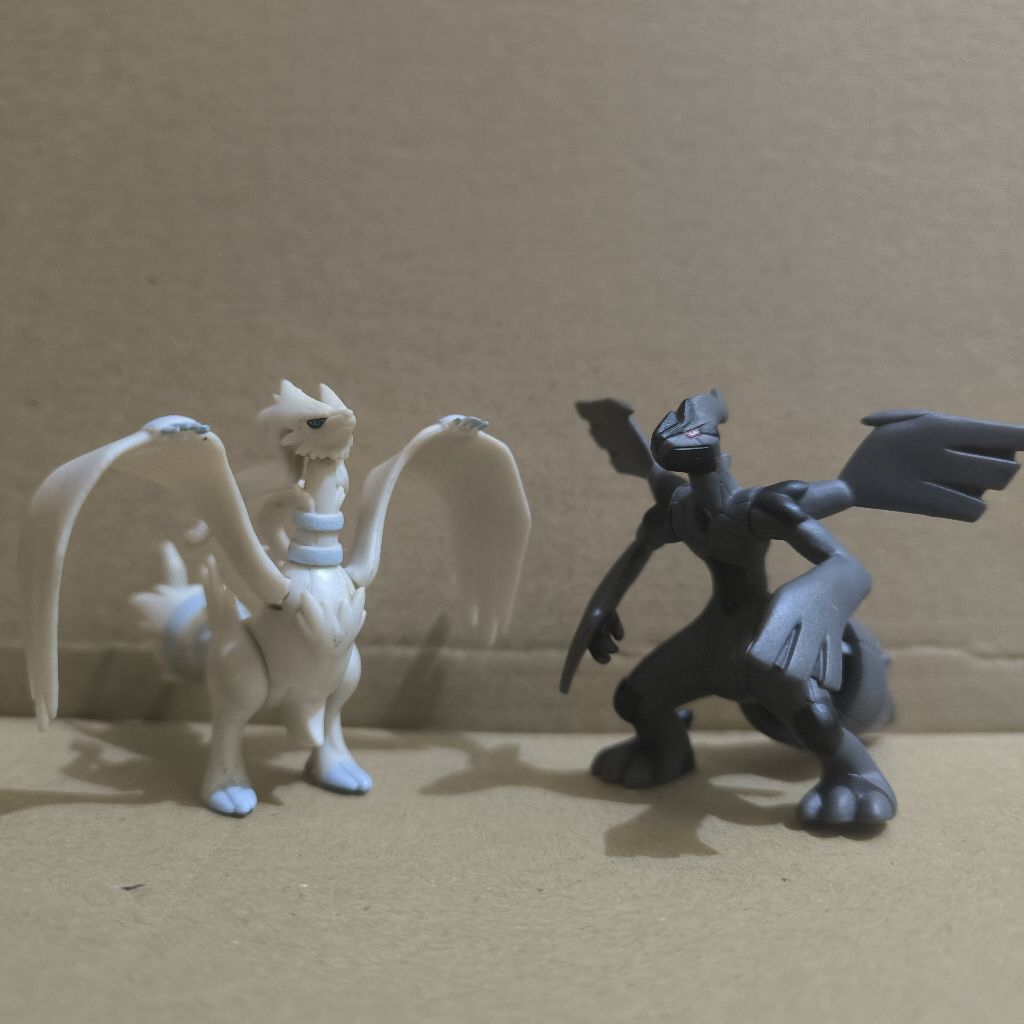 Pokemon Figure Zekrom & Reshiram Jakks Action Figure Articulation Moncolle Takara Tomy tcg BWR toy L