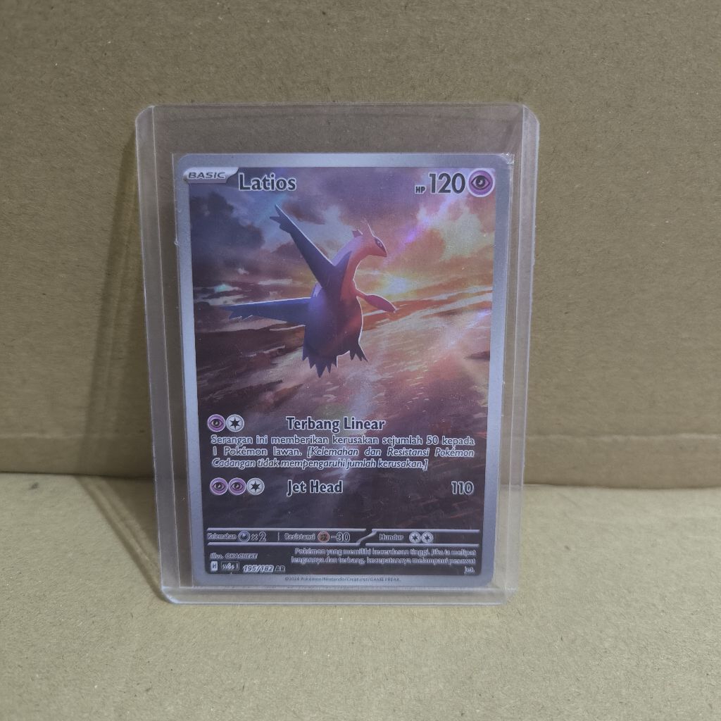 Kartu Pokemon card Tcg Latias AR Indonesia 195/182