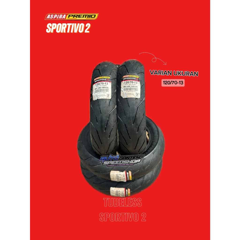 BAN ASPIRA PREMIO SPORTIVO 2 120/70-13 140/70-13 BAN TUBELESS