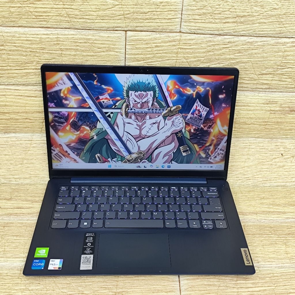 Laptop 2nd Lenovo Ideapad Slim 3 Core I5-1135G7 RAM 8GB SSD 512GB MX350 FHD