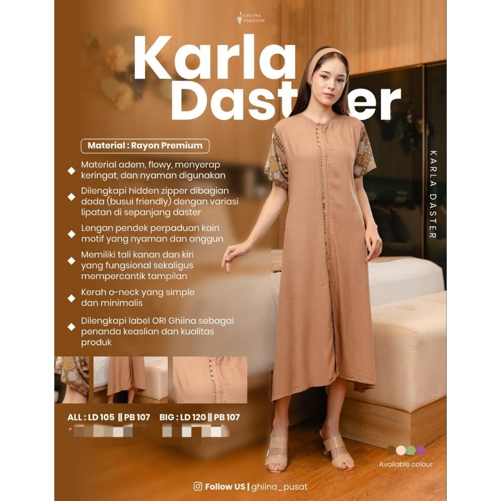 NEW PRODUK LIMITED STOK KARLA DRESS & IZEL DRESS// DASTER// HOME DRESS By Ghina Fashion