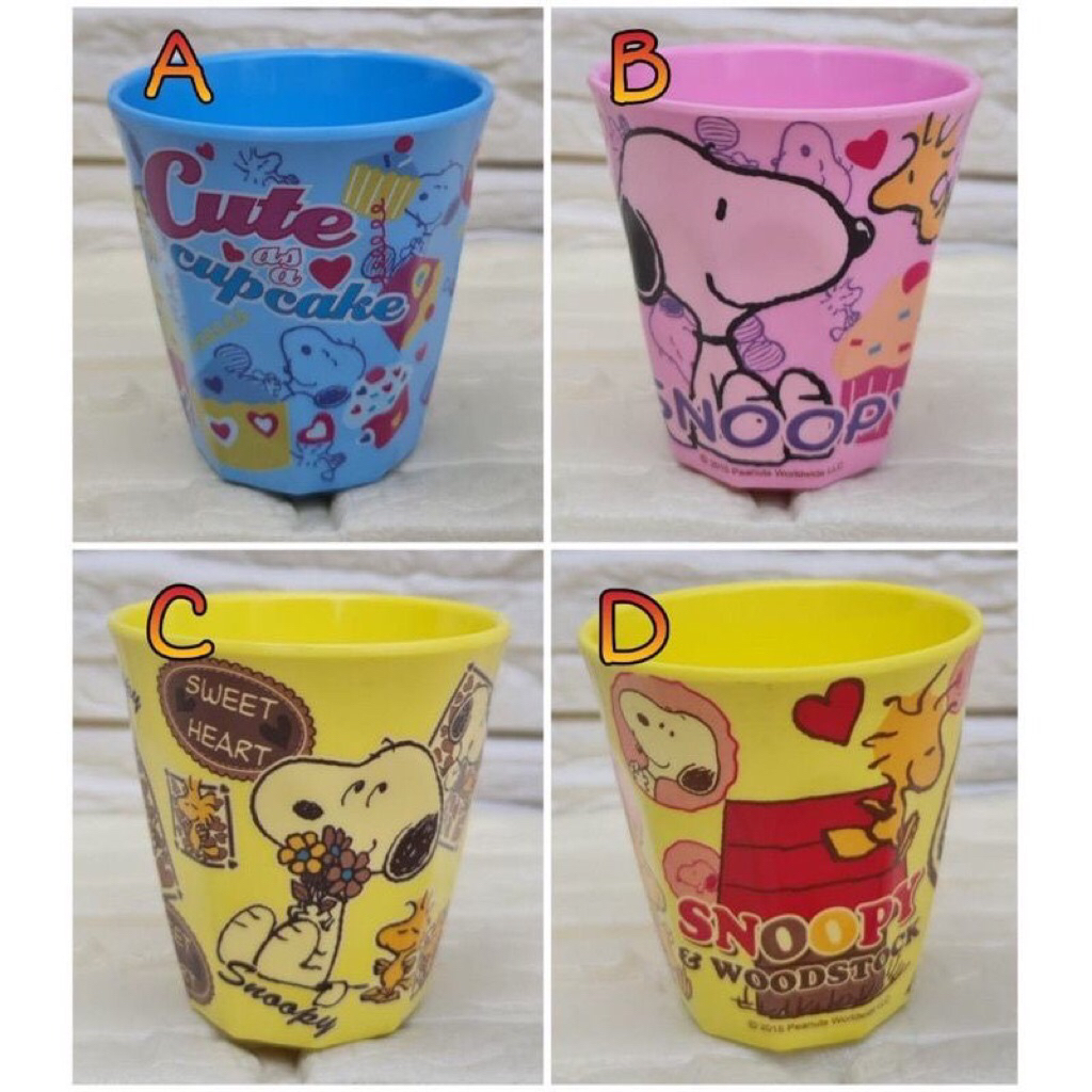 gelas anak karakter snoopy