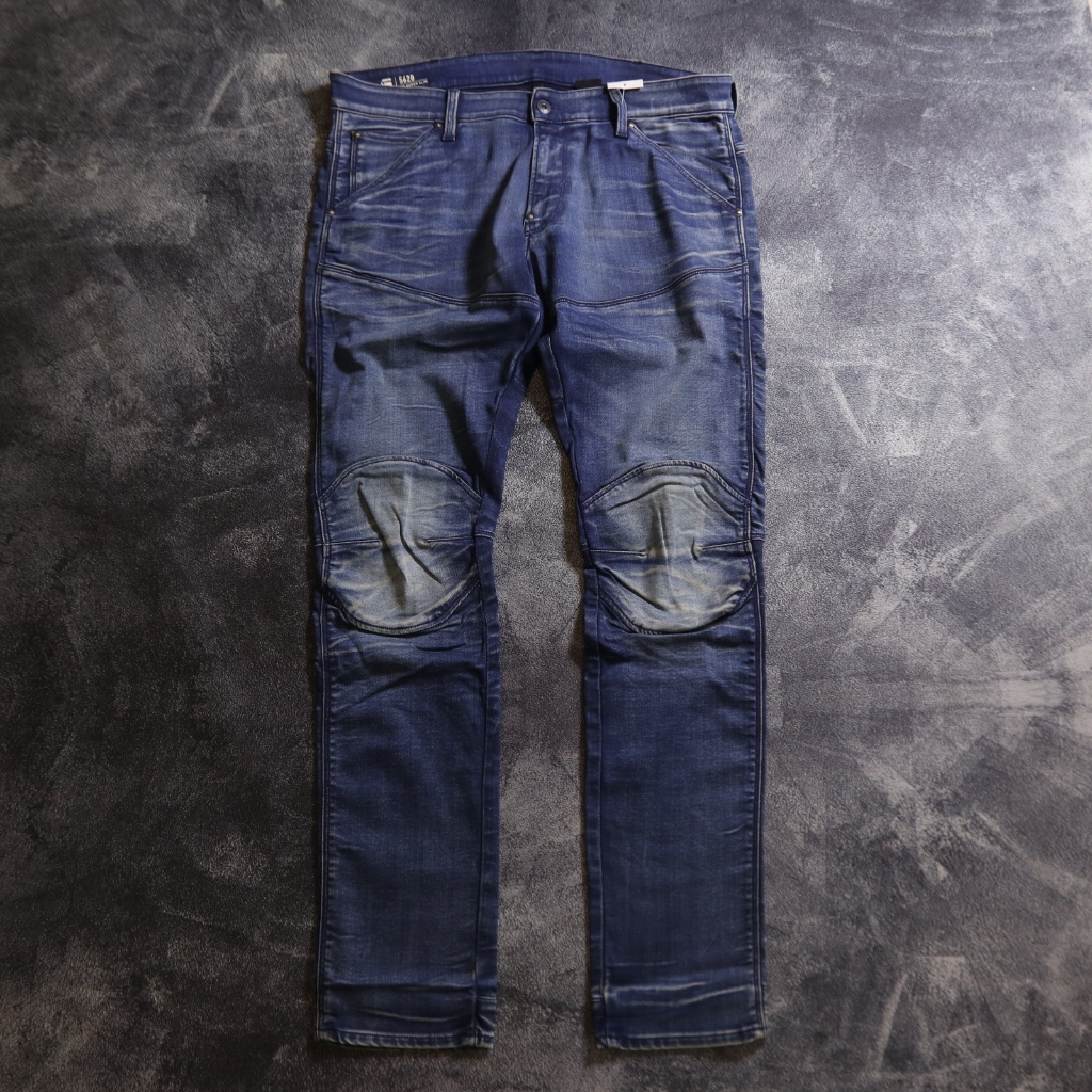 CELANA PANJANG GSTAR RAW BIKER SLIM JEANS DENIM PANTS CJ84 SIZE 35-38