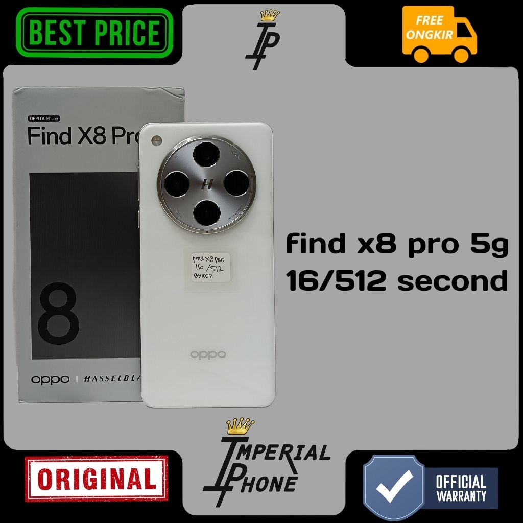 find x8 pro 5g 16/512 second