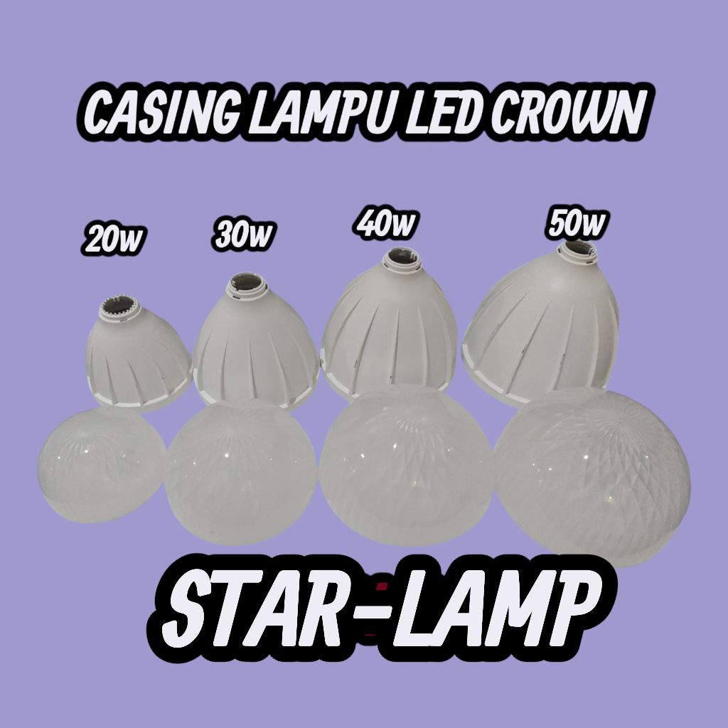 CASING LAMPU LED CROWN