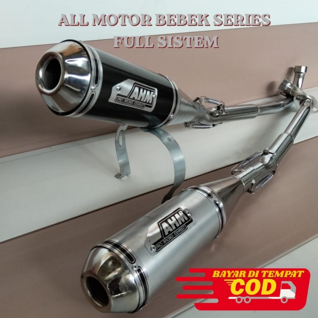 knalpot racing AHM supra jupiter karisma Astrea grand prima Honda c70 absolute revo legenda