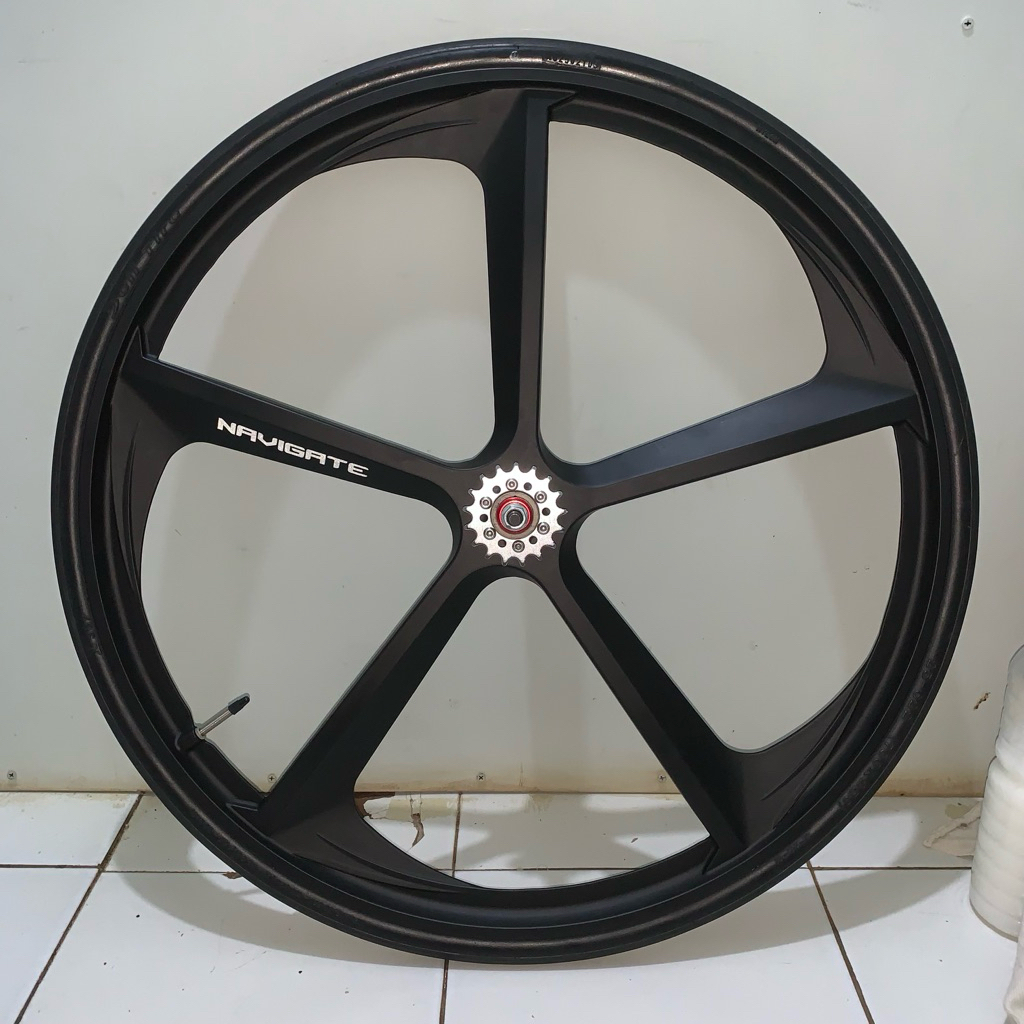 Wheelset belakang navigate palang 5 five spoke second like new
