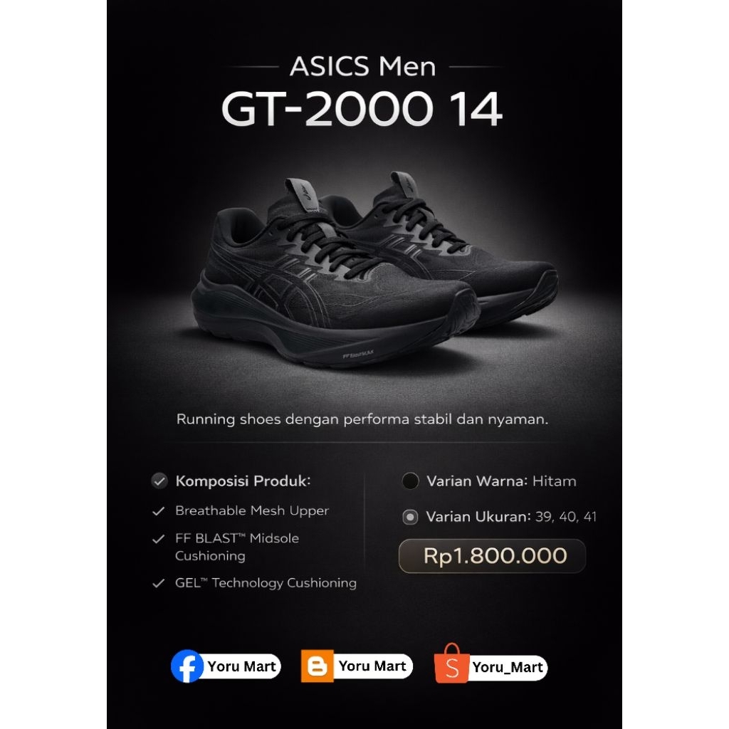 Sepatu Asics Men GT-2000 14