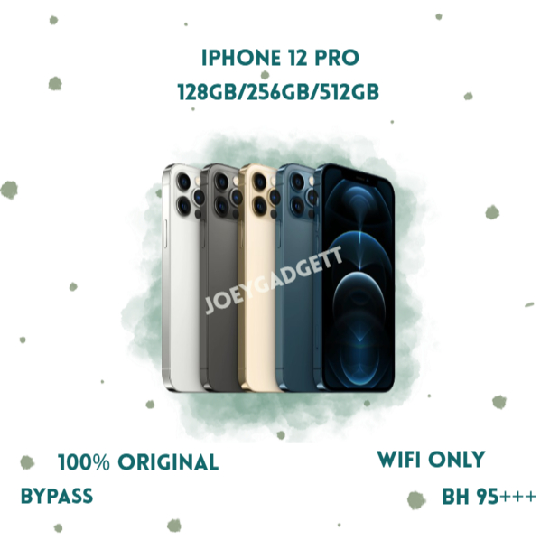 HP IPHONE 12 PRO WIFI ONLY 128GB/256GB/512GB Bekas Second Original Mulus Fullset Game/Live/Merekam V