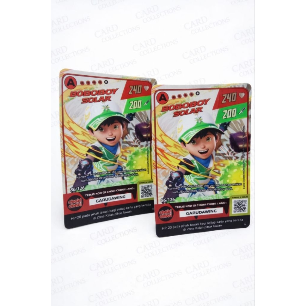 kartu BoBoiBoy sori grade A ( bonus 9 kartu basic)